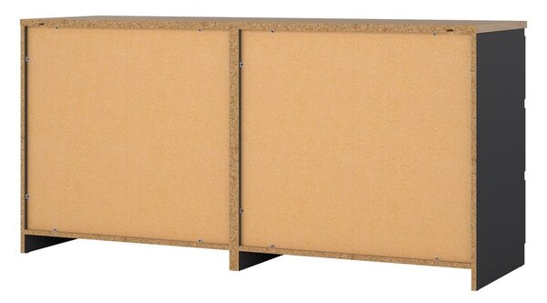 Temno siva komoda 154x76x50 cm Naia – Tvilum