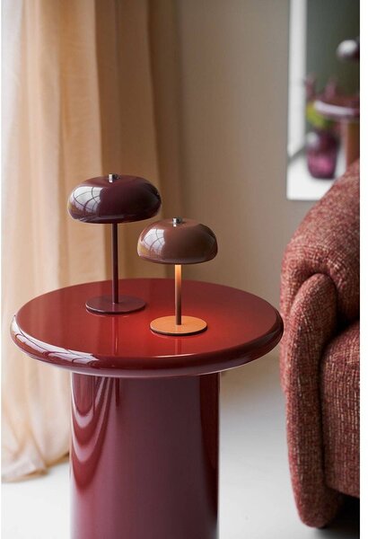 Bordo rdeča kovinska namizna svetilka (višina 23 cm) Margate – House Nordic