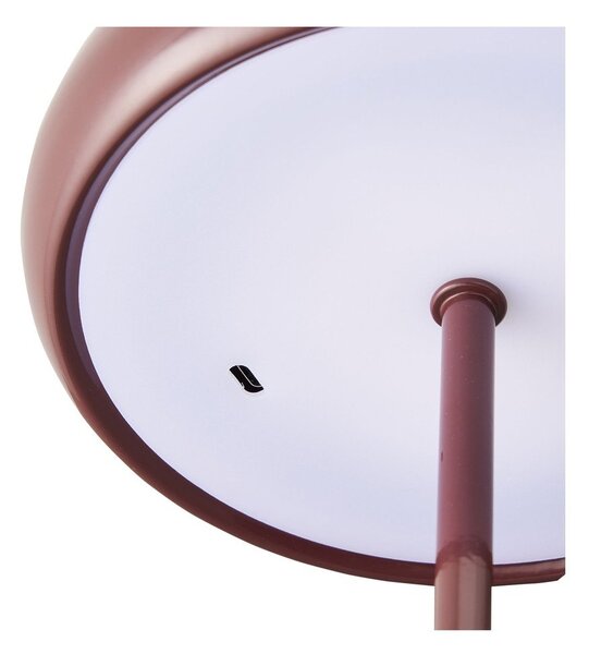 Bordo rdeča kovinska namizna svetilka (višina 23 cm) Margate – House Nordic