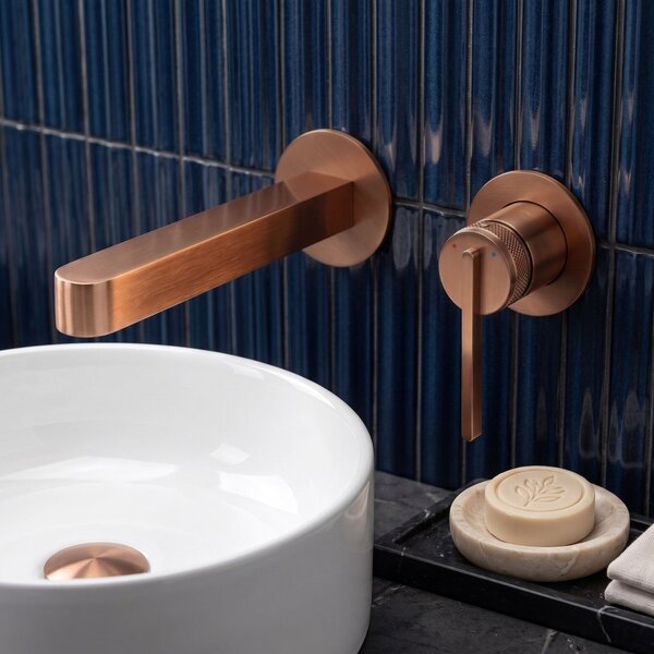 REA Grace Brush Copper Skrita armatura za umivalnik