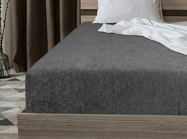 Frotir rjuha EXCLUSIVE temno siva 160x200 cm