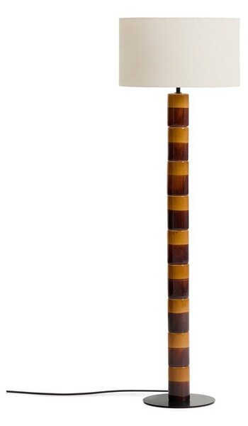 Stoječa svetilka s tekstilnim senčilom (višina 146 cm) Mavran – Kave Home