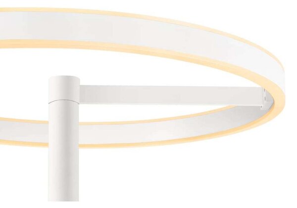 SLV LED-stoječa svetilka One Straight, bela, 2700/3000 K, zatemnjen, Bela, Dnevna soba / jedilnica, Kovina, Sodobni