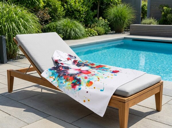 Otroško pončo MUCICA pisano Dimenzije: 60 x 120 cm