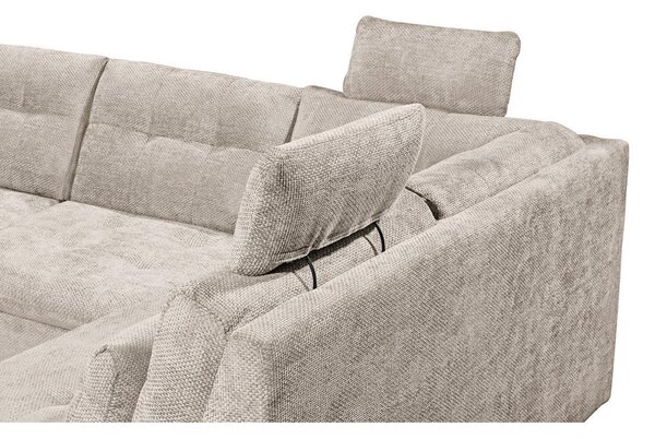 SEDEŽNA GARNITURA, tkanina sivobež