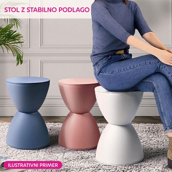 KONDELA Tabure, zelena, plastika, ABRAM