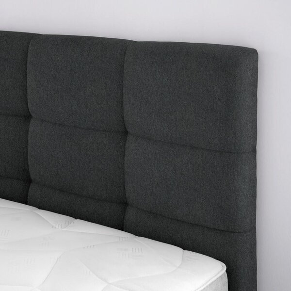 Mömax Postelja Boxspring Oviedo, Antracit,160x200