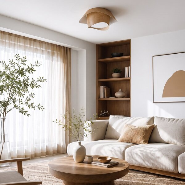 Stropna svetilka LED APP1930-C 40cm WOOD