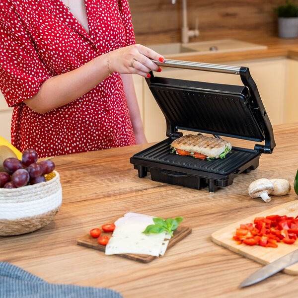 1500W inox toaster in kontaktni žar za sendviče panini žar