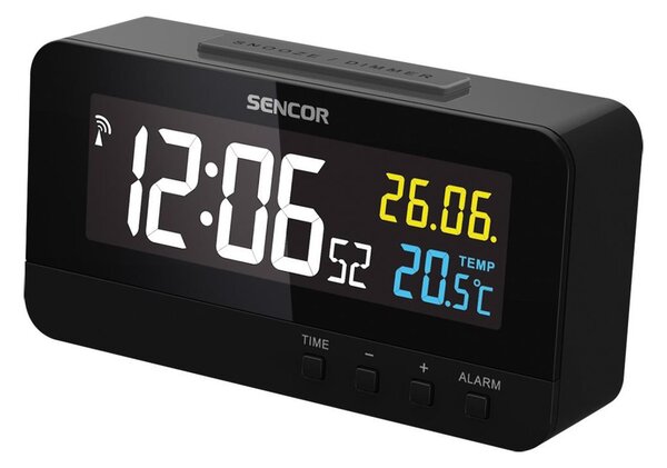 Sencor - Digitalna ura z alarmom in termometrom 230V/1xCR2032