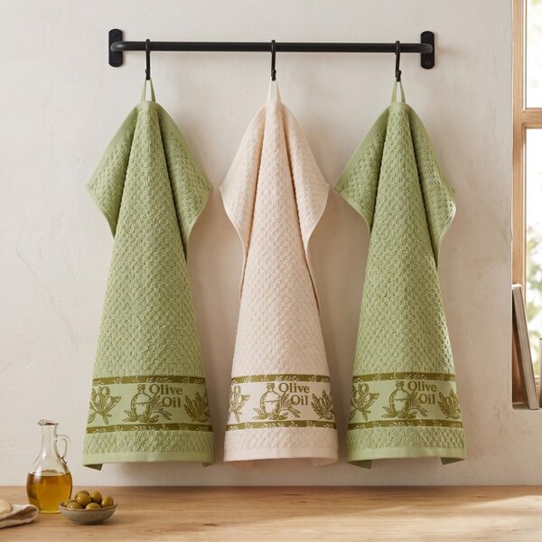 Frotirne kuhinjske krpe Olive Oil set 3 kos