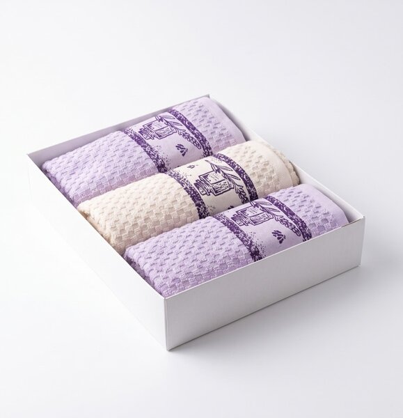 Frotirne kuhinjske krpe Lavender set 3 kos