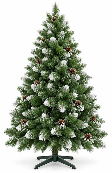 ShopJK Božično drevo bor zasneženi s storži 150 cm