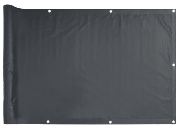 VidaXL Balkonsko platno za zasebnost antracitno 1000x120 cm PVC