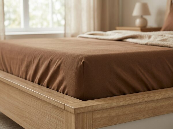 Jersey rjuha EXCLUSIVE rjava 90 x 200 cm