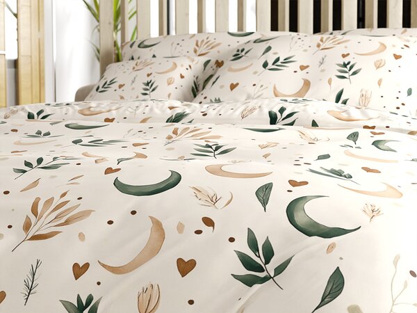 Posteljnina iz mikrovlaken BOHO MOON kremna Dimenzije posteljnine: 70 x 90 cm | 140 x 200 cm