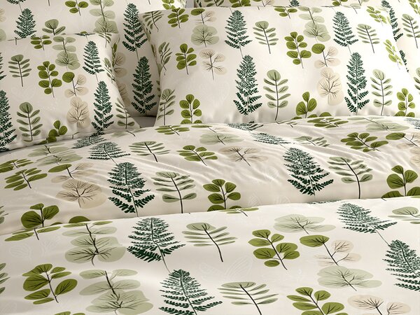 Posteljnina iz mikrovlaken SCANDI NATURE zelena Dimenzije posteljnine: 70 x 90 cm | 140 x 200 cm