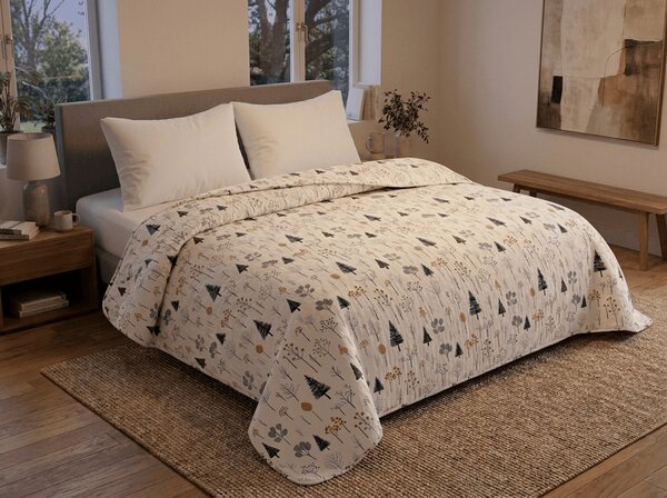 Pregrinjalo za posteljo NORDIC NATURE, barvno Dimenzije: 170 x 210 cm