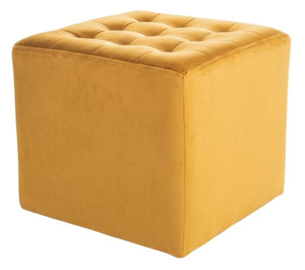 Gorčični tabure LORI VELVET