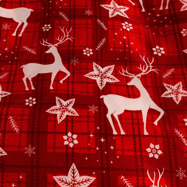 Posteljnina iz mikrovlaken VELVET CHRISTMAS rdeča Dimenzije posteljnine: 70 x 90 cm | 140 x 220 cm