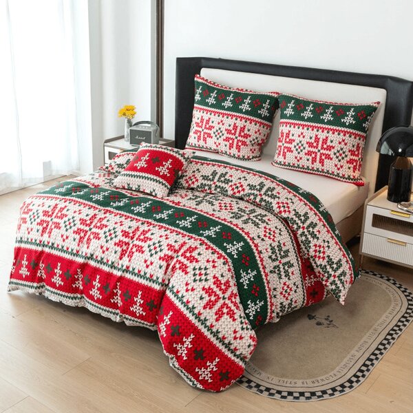 Posteljnina iz mikrovlaken FROSTED CHRISTMAS barvna Dimenzije posteljnine: 70 x 90 cm | 140 x 220 cm