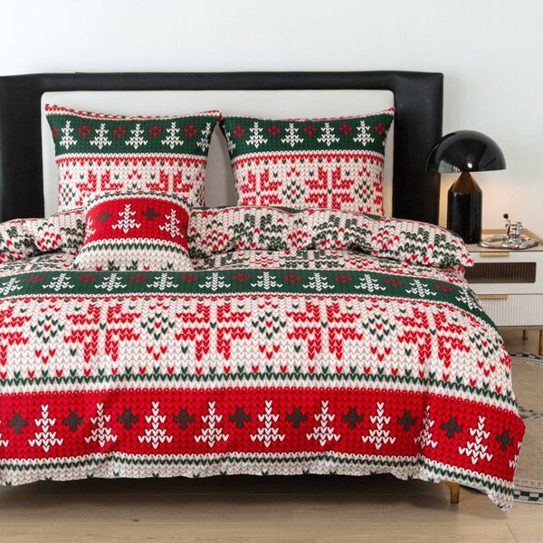 Posteljnina iz mikrovlaken FROSTED CHRISTMAS barvna Dimenzije posteljnine: 70 x 90 cm | 140 x 220 cm