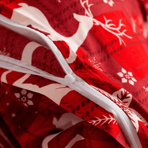 Posteljnina iz mikrovlaken VELVET CHRISTMAS rdeča Dimenzije posteljnine: 70 x 90 cm | 140 x 220 cm