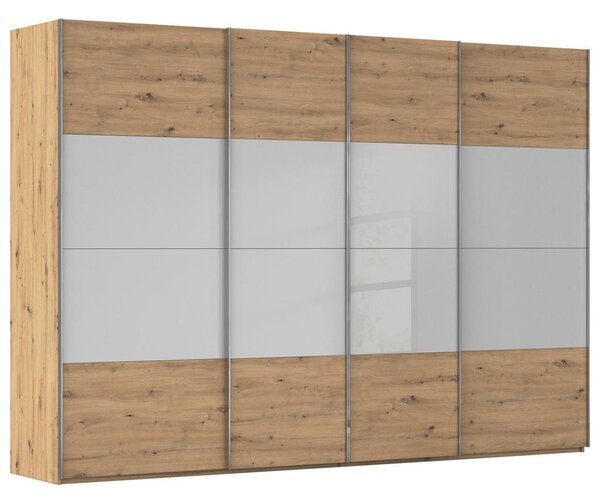 OMARA Z DRSNIMI VRATI, hrast artisan, svilnato siva
