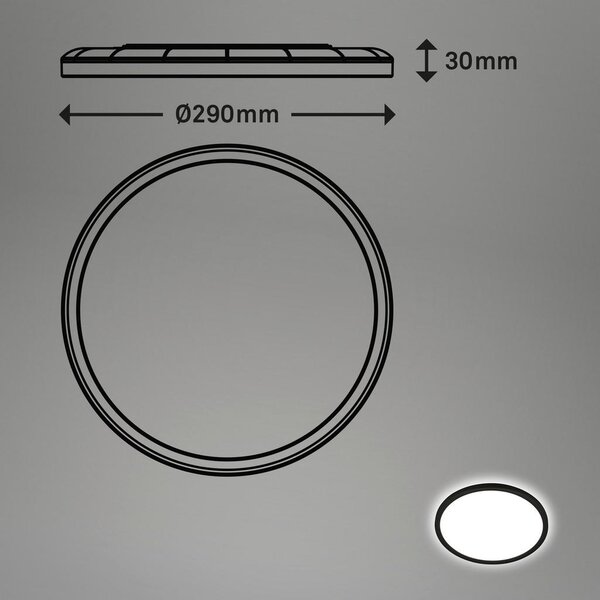 STROPNA KOPAL. LED-SVETILKA Move 29/3 cm 4000 K