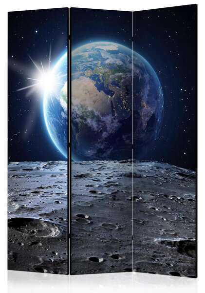PARAVAN 135/172/3 cm modra, črna