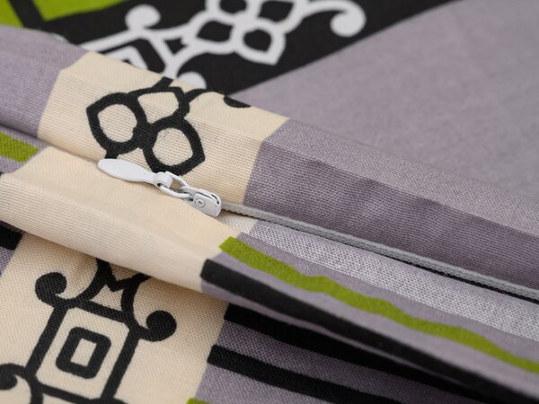 Set 2 dekorativnih prevlek za blazine DANIELA 45x45 cm, zelena