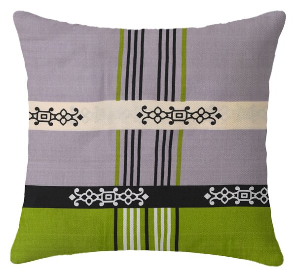 Set 2 dekorativnih prevlek za blazine DANIELA 45x45 cm, zelena