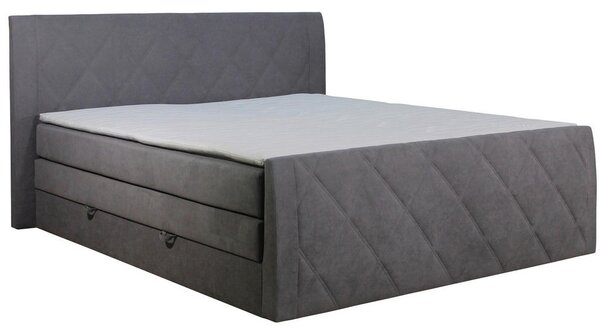 POSTELJA BOXSPRING 180 cm x 200 cm , tekstil rjava