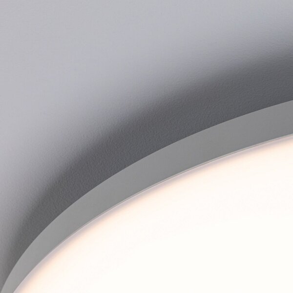 Paulmann Velora LED panel ZigBee CCT okrogel Ø 60 cm, zatemnjen, Bela, Dnevna soba / jedilnica, Kovina, Sodobni