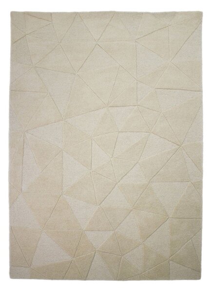 Bež ročno tkana volnena preproga 120x170 cm Shard – Flair Rugs
