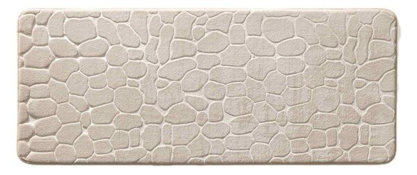 Bež tekstilna kopalniška preproga 50x120 cm Ricochet – douceur d'intérieur