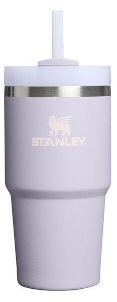 Svetlo vijolična termovka s slamico iz nerjavečega jekla 600 ml Quencher H2.O FlowState™ Tumbler Purple Dust – Stanley