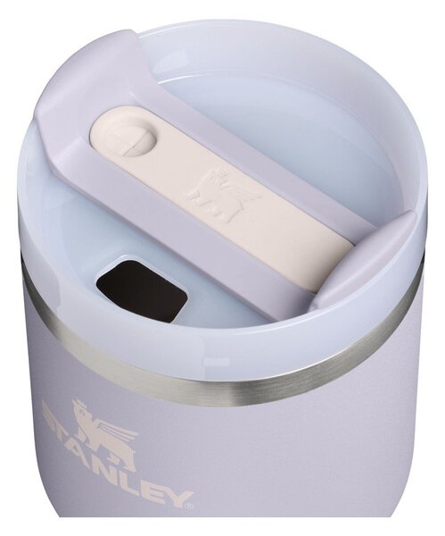 Svetlo vijolična termovka s slamico iz nerjavečega jekla 600 ml Quencher H2.O FlowState™ Tumbler Purple Dust – Stanley