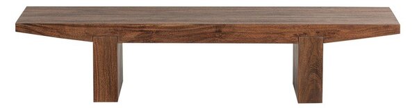 Klubska mizica iz masivne akacije v temni naravni barvi 48x152 cm Eron – WOOOD