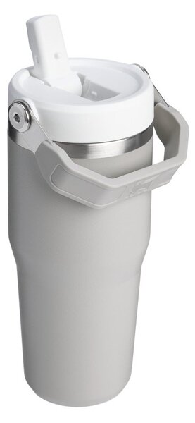 Svetlo siva termovka iz nerjavečega jekla 410 ml IceFlow™ Flip Straw 2.0 Tumbler Ash – Stanley
