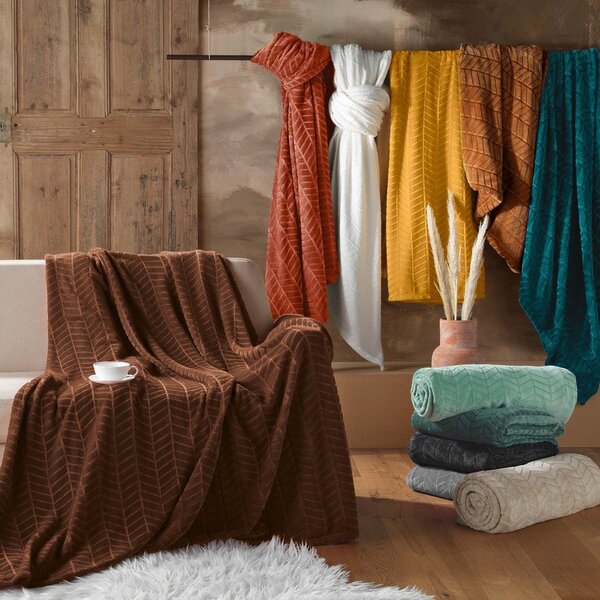Zeleno pregrinjalo iz mikroflanele 180x220 cm Arya – douceur d'intérieur