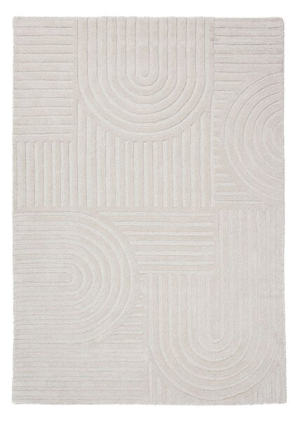 Slonokoščena ročno tkana volnena preproga 160x230 cm Zen Garden – Flair Rugs