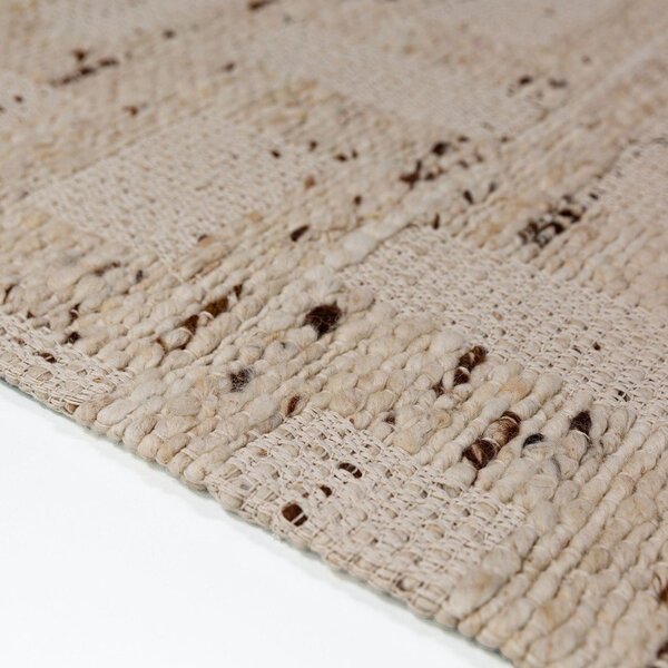 Ročno tkana preproga iz mešanice volne v naravni barvi 140x200 cm Rova Blend – Flair Rugs