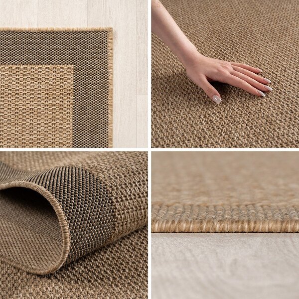 Rjav zunanji in notranji tekač 80x250 cm Timber 1402 – Ayyildiz Carpets
