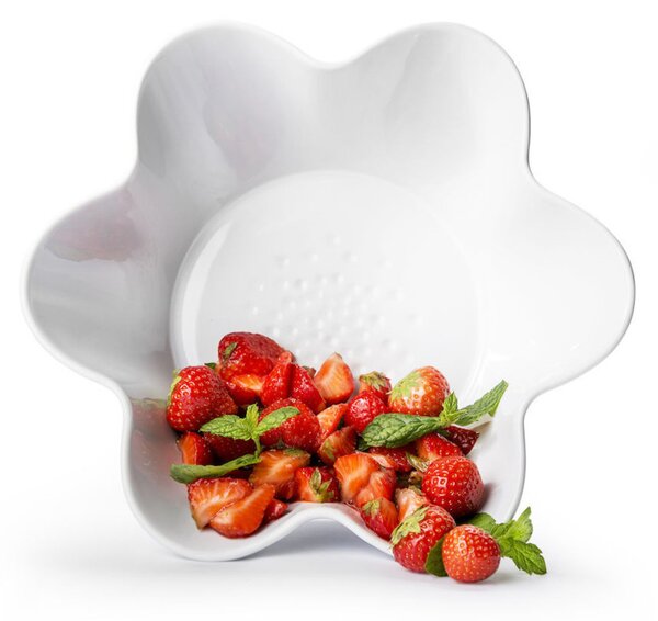 Keramična skleda PICCADILLY FLORA Ø25,5 cm, bela