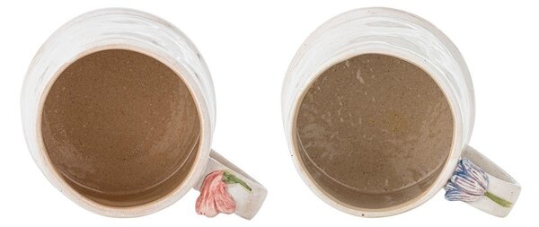 Kremno bele keramične skodelice v kompletu 2 ks 430 ml Camilla – Bloomingville