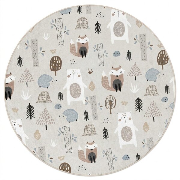 Pralna otroška preproga ø150 cm Forest Friends – Mila Home