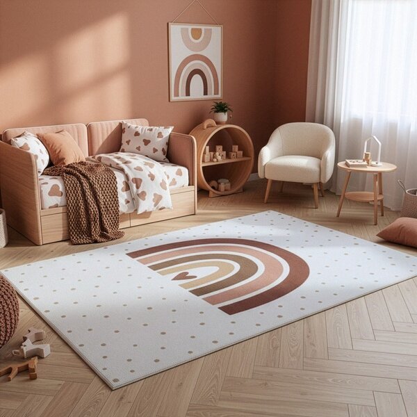 Kremno bela pralna otroška preproga 140x200 cm Coco 1132 – Ayyildiz Carpets
