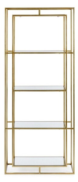 Jeklen regal v zlati barvi 68x172,5x28 cm Elenor – Bizzotto