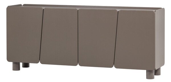 Rjava komoda iz masivnega bora 200x85x45 cm Root – WOOOD